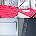 YIAN BABY Cat Window Perch Hammock With Upgraded Version 4 Big Suction Cups Holds Up To 35lbs Pets Flexible Durable Pet Cat Seat Bed Perch (Red, Double)