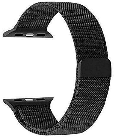 For Apple Watch Band 42MM, DefinedResults Milanese Loop Stainless Steel Replacement Accessories with Fully Magnetic Lock Small / Large Band for Apple Watch, Silver, Black, Rose Gold
