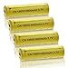 18650 Rechargeable Battery, MOCCO Lithium Ion 9800mAh 3.7V Fast Charge, High-Capacity Rechargeable Lithium Batteries with 2x Dual Charger for Outdoor, LED Flashlights, Headlamps, Laptop (4 Pack)