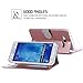 J7 Case, Galaxy J7 Wallet Case,Luxury PU Leather Wallet Case Flip Cover Built-in Card Slots & Stand for Samsung Galaxy J7 2015 (Rose Gold)