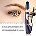 4D Silk Fiber Lash Mascara Waterproof & Fiber 2-in-1 Set, 4D Effect, Advanced Waterproof Smudge-Proof Formula, Bolder Fuller Thicker Eyelashes, Long-Lasting Clump-free Hypoallergenic [Black]