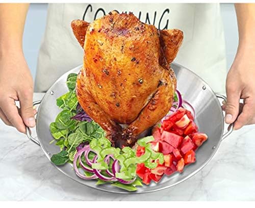 Tellshun Beer Can Chicken Holder, 12 Inch Stainless Steel Grill