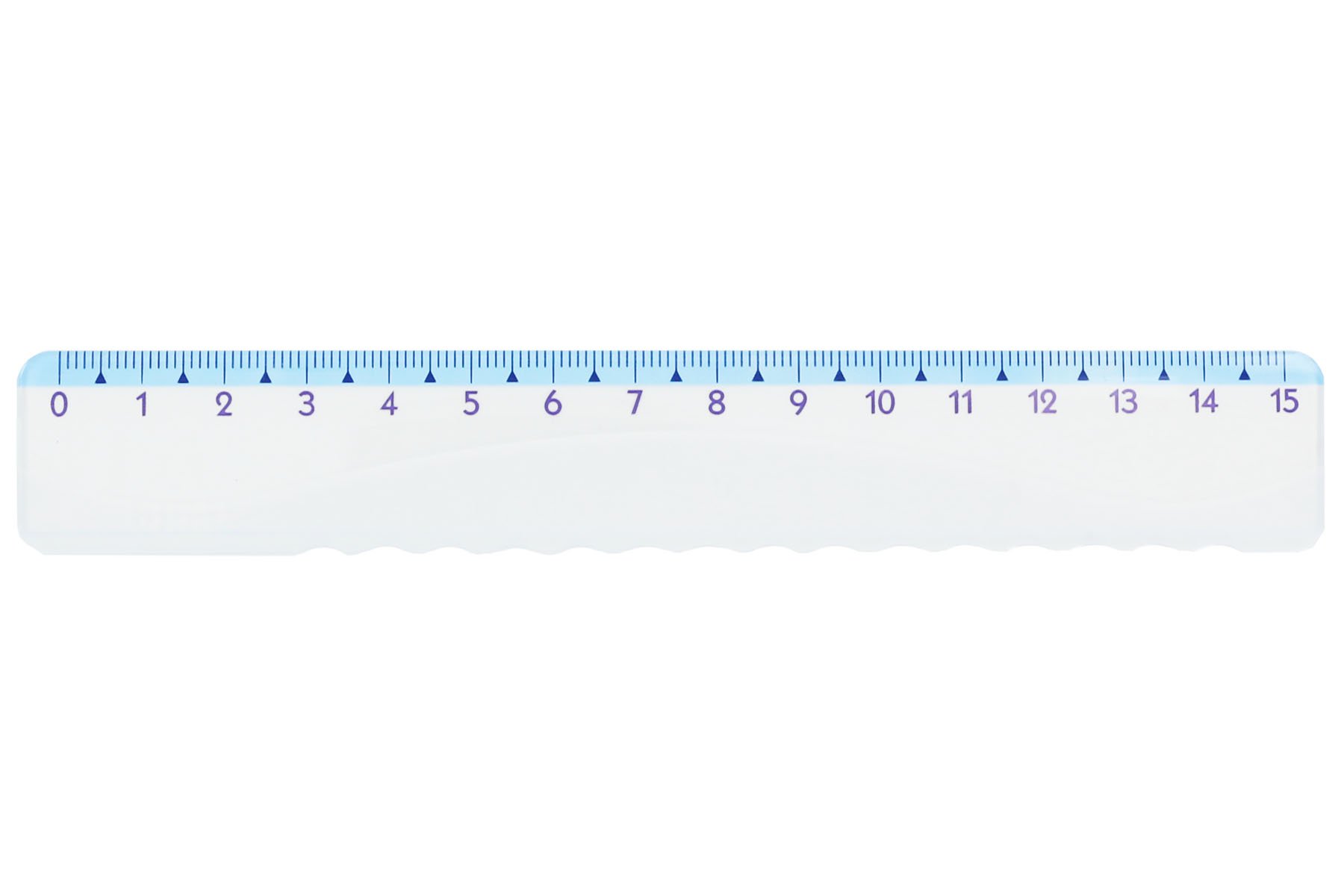 Kum az228.04.19 B L1 Style Highlight Wave Underlining Pack of 1 Ruler, 15 cm, Blue