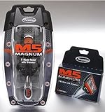 M5 Magnum 5 razor Blades with Trimmer, 4 Catridges + Razor + Travel Case