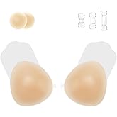 Nimiah Pasties Nipple Covers Lift - Reusable Silicone Adhesive Breast Petals for Women Invisible Push up