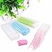 Coobbar 200pcs Double Head 50pcs/Box Dental Floss Interdental Toothpick Brush Teeth Stick Dental Oral Care Toothpicks