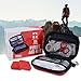 REBEBN DEFENDER First Aid Kit FDA Certifications for Home, Camping, Car - 85 Pieces (plus 2 pill cases)