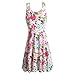 Fancyqube(TM Women's Floral Casual Sleeveless Mini Dress