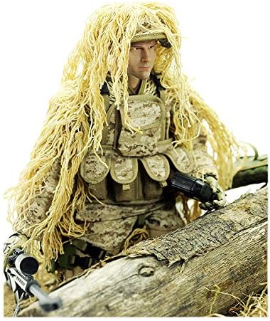 JAMOR Small Soldier Model Character Model Multi-Accessory Model Sniper with Barrett Military Model 1/6 (B)