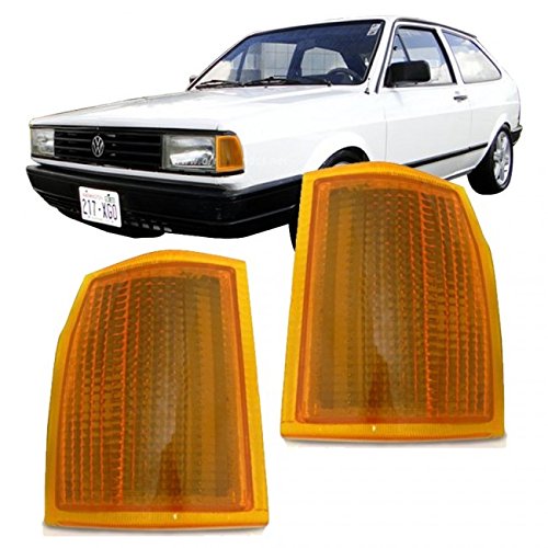 Lanterna Dianteira Pisca Volkswagen Gol Voyage Parati Saveiro 1987 a 1990 Ambar Lado Esquerdo
