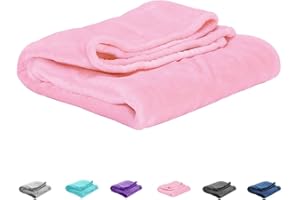 UOZZI BEDDING All-Season Flannel Fleece Baby Blanket for Girls & Boys - Ultra Soft Plush Thin Kids Toddler Blanket for Crib, 