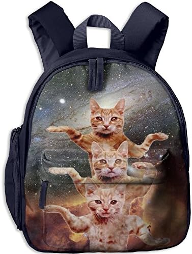 Children's Dancing Space Cats School Backpack Shoulder Bag
