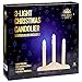 Holiday Joy - 3 Light Candle Candoliers Extra Bulbs - Great Electric Window Candle Lamp and Christmas Decorations (3 Lights)