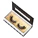 3D Mink False Eyelash 100% Handmade Strip Lashes, Pinkzio Reusable Extra Thick, Dramatic Volume Double Layer Fake Lashes 3D Faux Mink Lashes-003