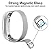 For Fitbit Alta Bands/Fitbit Alta HR Bands, Milanese Stainless Steel Bracelet with Unique Magnet Lock Replacement Bands for Fitbit Alta/Fitbit Alta HR