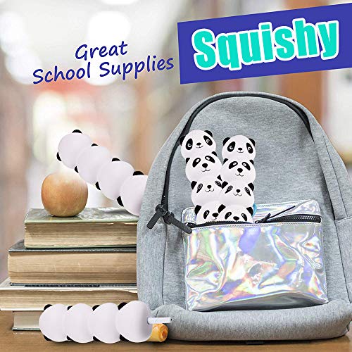Bokeley Easter Squishies Panda Pens/Pencil Grips Slow Rising Scented Pencil Toppers | Pen Holders | Kids Party Favors & Classroom Prizes | Stress Toys | Birthday (White) - Thumbnail 4