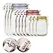 10Counts Mason Bags, Travel Bags,Reusable Airtight Seal Bags,Leakproof Saver Bags (L/1000mlx3+M/500mlx4+S/150mlx3) (Style1)