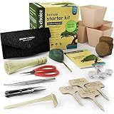 Bonsai Starter Kit + Tool Kit - The Complete Kit to Easily Grow 4 Bonsai Trees from Seed with Comprehensive Guide & Bamboo Plant Markers - Unique Gift Idea