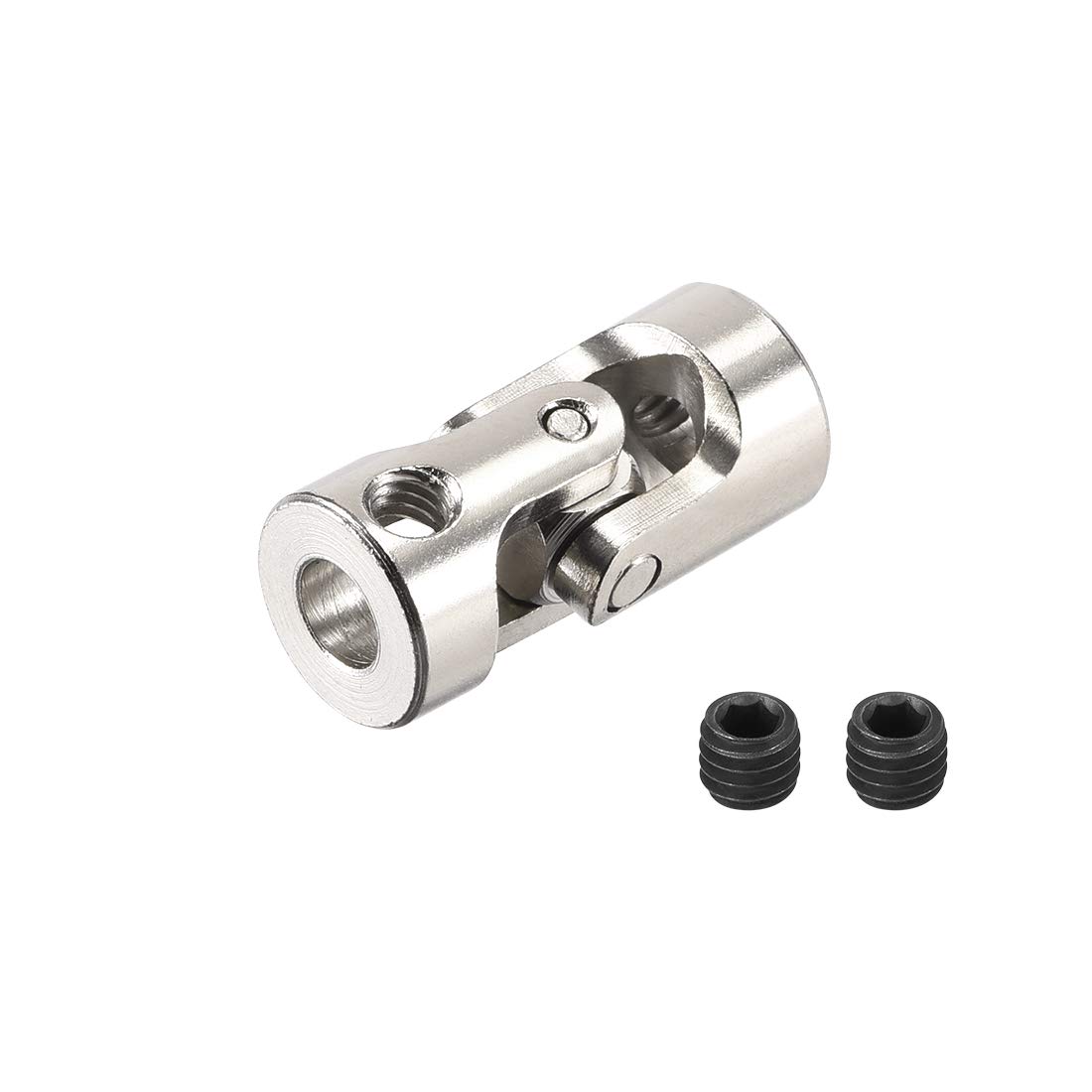 sourcing map 4mm to 5mm Rotatable Universal Steering Shaft Coupler Motor Connector Joint Coupling L24XD11