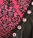 Kiarra Damask Cover N Style Salon Big Hair cutting Styling Cape Dark Pink and Black 55 X 58