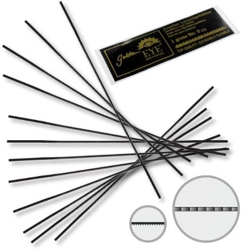 PROFESSIONAL JEWELERS SAW BLADES # 7 GOLDEN EYE PKG 12 PCS. MADE IN GERMANY
