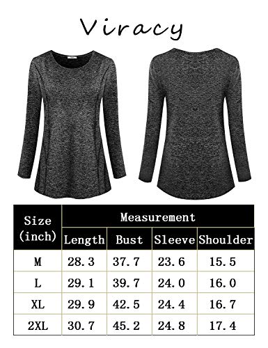 image for Viracy Sports Tops for Women, Juniors Stretchy Shirts Petite Long Slee