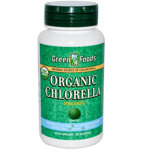 GREEN FOODS CHLORELLA,OG1,200MG, 300 TABUSDA Organic