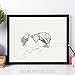 Lone Star Art Footprints - Winnie the Pooh and Piglet 11x14 Unframed Nursery Art Print