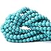 Qiwan 45PCS 8mm Turquoise Gemstone Loose Round Beads Crystal Energy Stone Healing Power for Jewelry Making 1 Strand 15" primary