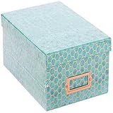 American Crafts Photo Boxes Blue Hexagon Foil Die Cuts with a View