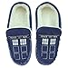 Doctor Who TARDIS Mens Moccasin Slippers