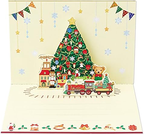 Amazon Co Jp サンリオ Sanrio クリスマスカード 洋風 ポップアップ クリスマスツリーにおもちゃ S6121 おもちゃ