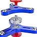 Tri-Spinner Fidget Toy New 2017 All Metal Design Super Fast Long Spins Ceramic Center Quality Spinners Focus Toy for Kids & Adults (1Blue+1Mini)