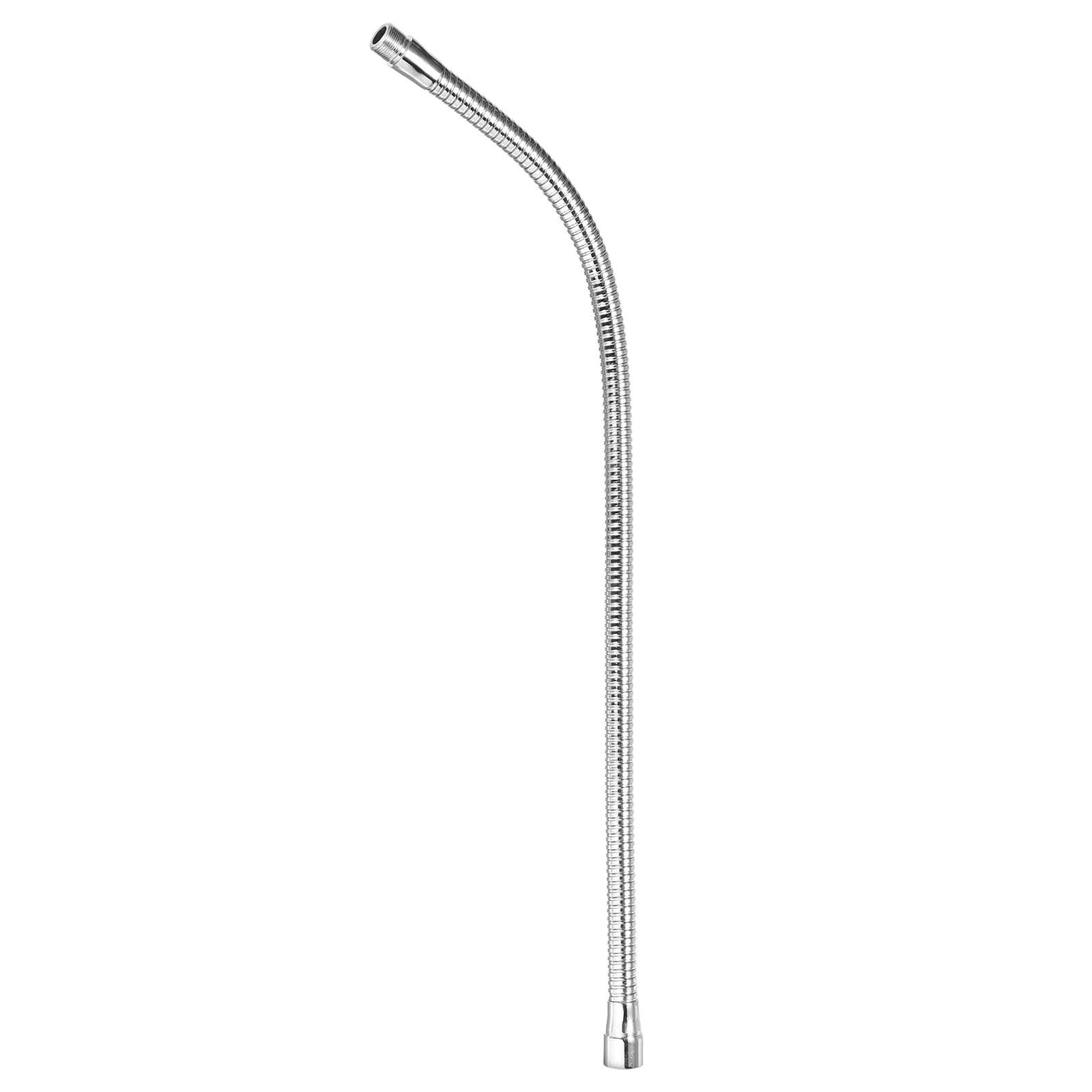 PATIKIL 22" Microphone Gooseneck, 1Pcs 5/8"-27 Thread Metal Universal Hose Flexible Arm Gooseneck Tube Extension for Multifunction DIY, Silver Tone