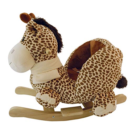 Bieco Plüsch Schaukeltier Giraffe | Schaukelpferd Baby | Schaukeltier Baby | Kinderschaukel Indoor | Baby Wippe | Baby… – Bild 6
