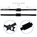 SMALLElectric 100 PCS Reusable Fastening Cable Ties, Microfiber Cloth 6-Inch Hook and Loop Cord Ties,Pack of 100 Nylon Cable Straps Black