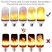 TOLOCO LED Flame Effect Light Bulb for Christmas E26- 1300K 150 Lumens Nature Fire effect - Antique Lantern Atmosphere for Christmas, Hotel , Bars, Home Decoration