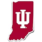 Desert Cactus Indiana University Sticker Bloomington Hoosiers Vinyl Decal Laptop Water Bottle Car Scrapbook (State Border Sticker)