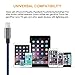 Lightning Cable COCOFU(3Pack )3FT/1 meter Extra Long Nylon 8 pin USB Lightning iPhone Charger Cord Compatible with Apple iPhone 7/7 Plus/6/6 Plus/6s/6s Plus/5/5s/5c/SE/iPad(Black+Blue)