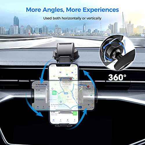 Mpow Car Phone Mount, Dashboard Car Phone Holder with Strong Sticky Gel