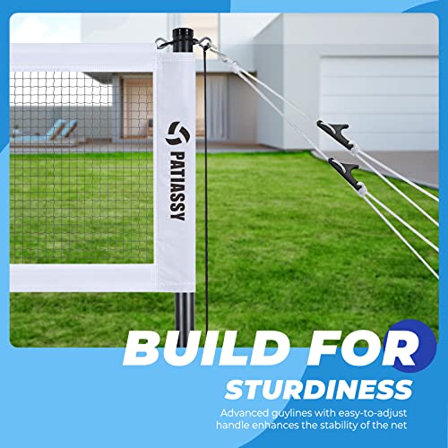 Patiassy Badminton Set with 4 Carbon Aluminum Badminton Rackets