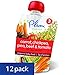 Plum Organics | Stage 3 | Baby Food, Carrot, Chickpea, Pea, Beef & Tomato, 4oz (12 Pack)