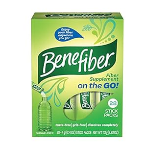 Benefiber Taste-Free, Sugar-Free Fiber Supplement Stick Packs for Digestive Health / 28 Count