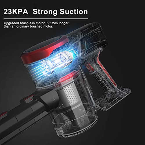 Cordless Vacuum Cleaner, 23Kpa Powerful Suction Stick Vacuums 10 in 1