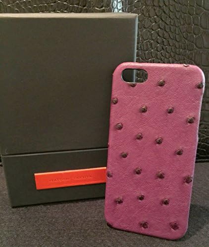 Maison Takuya Apple iPhone 5 / 5s/ 5c / se Genuine Ostrich Case - Purple