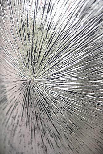 VIVANNO Pflanzkübel Design-Pflanzgefäß Fiberglas ROYAL Silber Schwarz 107 x 50 cm – Bild 7