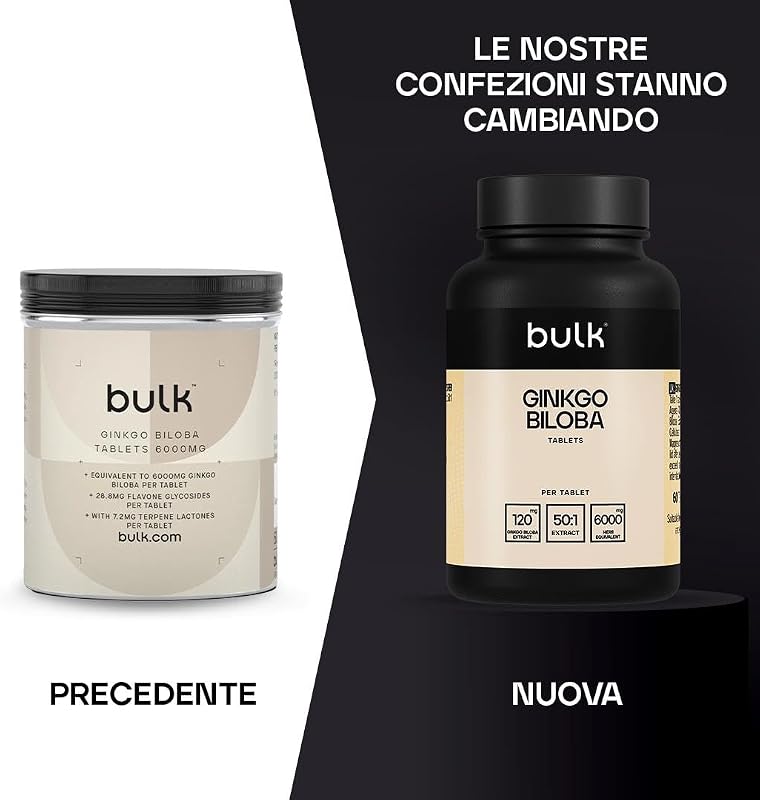 Compresse Ginko Biloba, 6000 mg, 60 Compresse