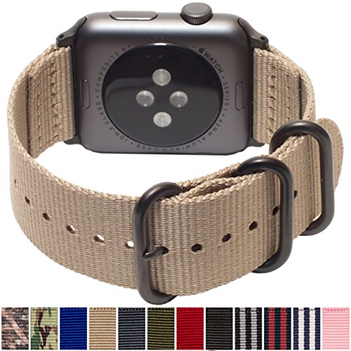 Carterjett Compatible with Apple Watch Band XXL Nylon iWatch Band 44mm
