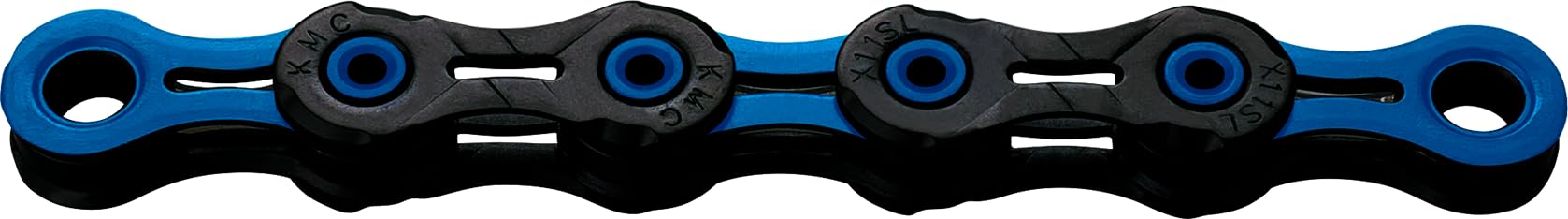 KMC Unisex's Black/Blue DLC 11 Chain, 1/2” x 11/128”