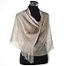NiAiWei Women Wedding Evenning Scarf Soft Wraps Fashion Shawl (Beige)